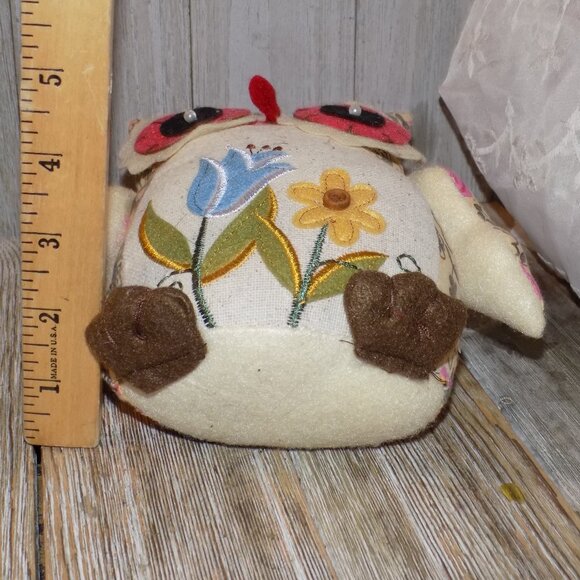OWL FLORAL FLOWER HOME DECO STUFFED ANIMAL  * - Picture 9 of 9